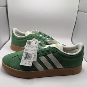 New Adidas VL Court 2.0 JH5077 Preloved Green Men 8 Athletic Casual Sneakers
